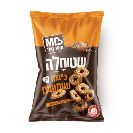 שטוחלה ביגלה שומשום מאיר בייגל– 300 גרם × 15 יחידות (מארז)
