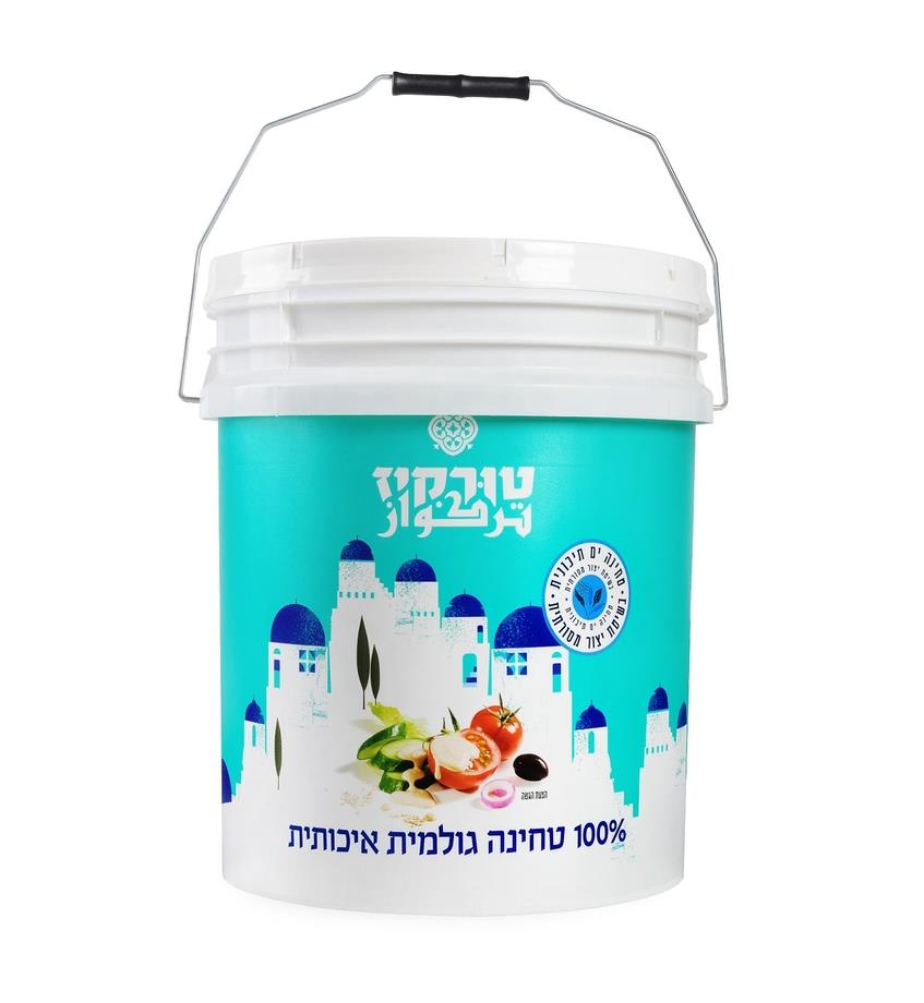 טחינה אחוה טורקיז – 17 ק"ג × 1 יחידה (דלי פלסטיק)