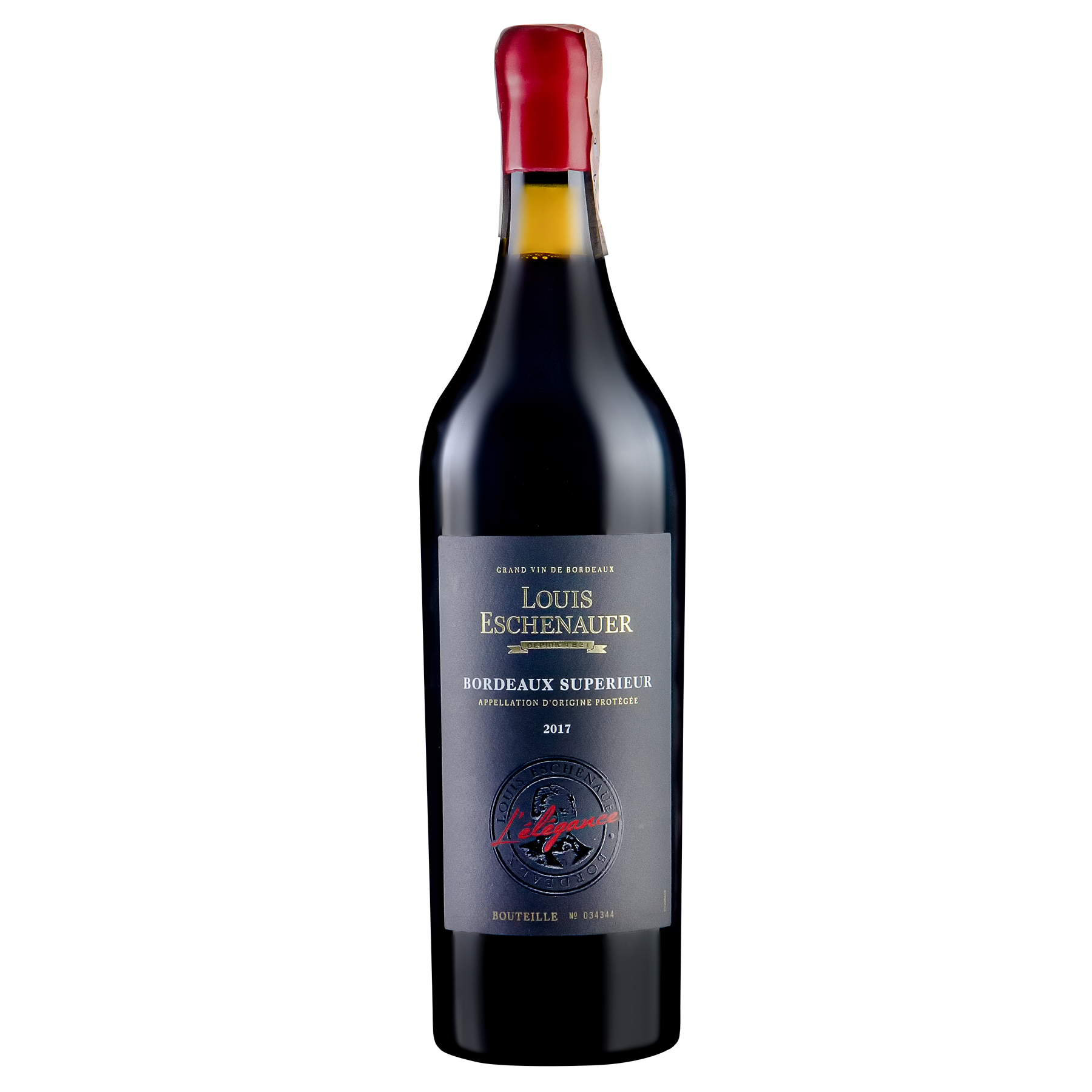 יין צרפתי לואי אשנואר BORDEAUX SUPERIEURאדום יבש 750 מ"ל