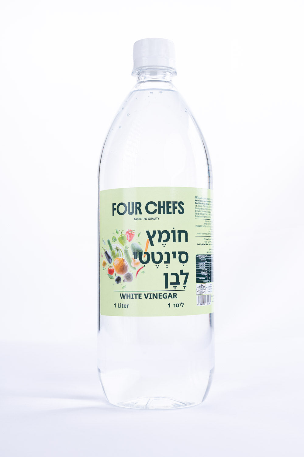חומץ לבן סינטטי – 1 ליטר פור שיפס × 12 יחידות (מארז)