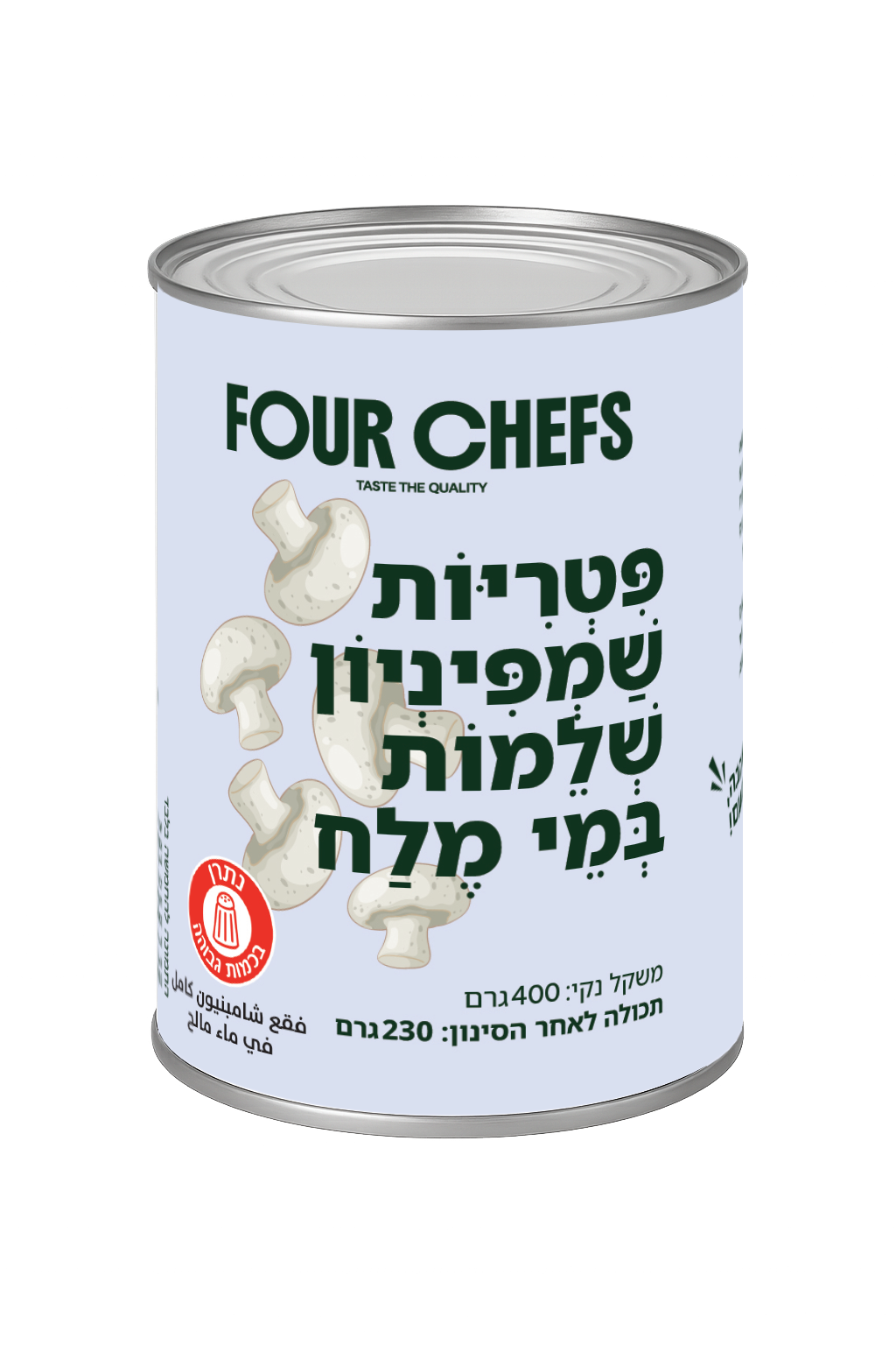 פטריות שלם פור שיפס 400 גרם * 24יחידות (מארז)