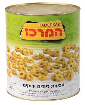 תמי זיתים טבעות ירוק – 9 ליטר × 1 יחידה