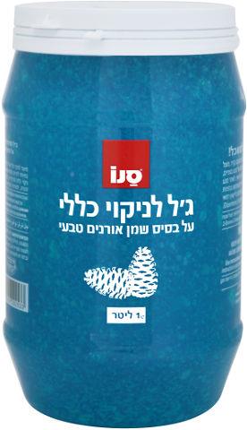 סנו ג'ל לניקוי כללי על בסיס שמן אורנים טבעי - 1 ליטר *12 יחידות ( מארז )