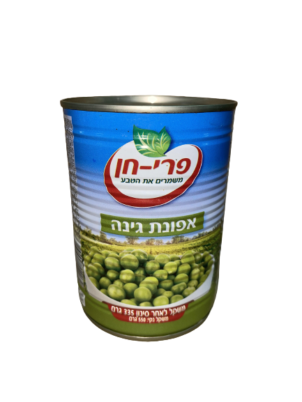 אפונה פרי חן – 600 גרם × 12 יחידות (מארז)