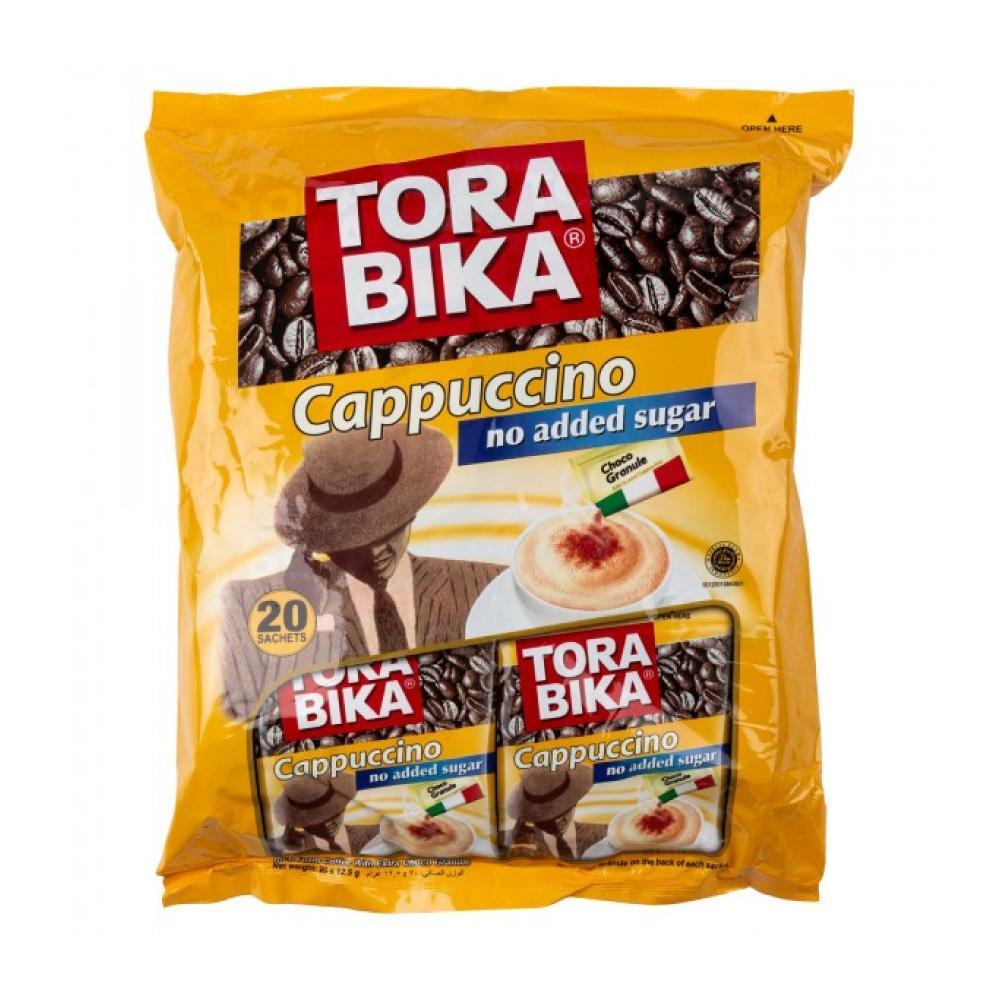קפוצינו 25 xגרם 20 שקיותTORA BIKA מארז 12 יחידה