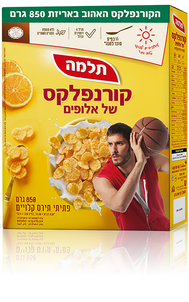 קורנפלקס של אלופים 850 גרם * 12 יחידות (מארז)