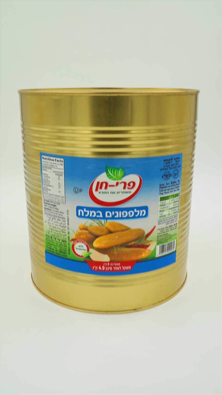 פרי חן מלפפון (81-95) במלח – 9 ליטר × 1 יחידות