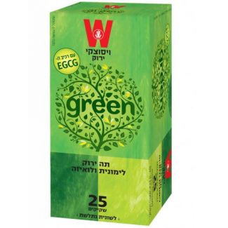 תה ויסוצקי ירוק נענע ( גרין תה ) קרטון 12 יחידה