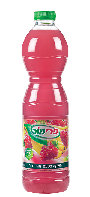 פרימור תות בננה – 1.5 ליטר × 12 יחידות (מארז)