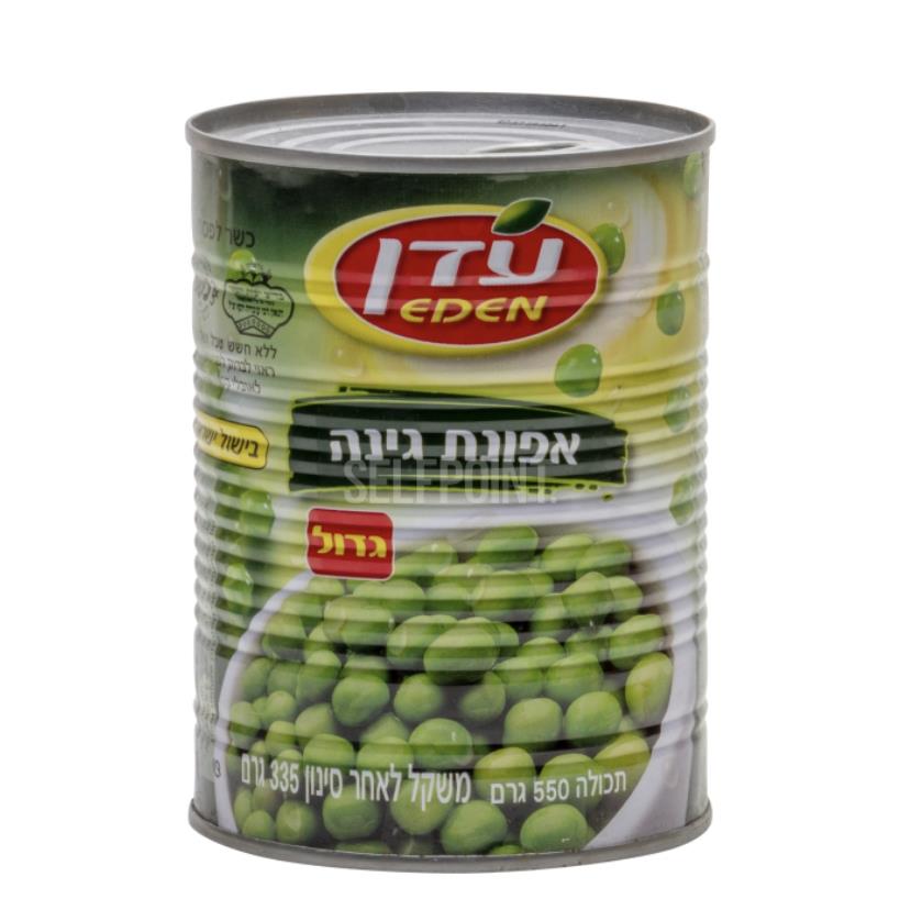 עדן אפונה– 600 גרם × 12 יחידות (מארז)