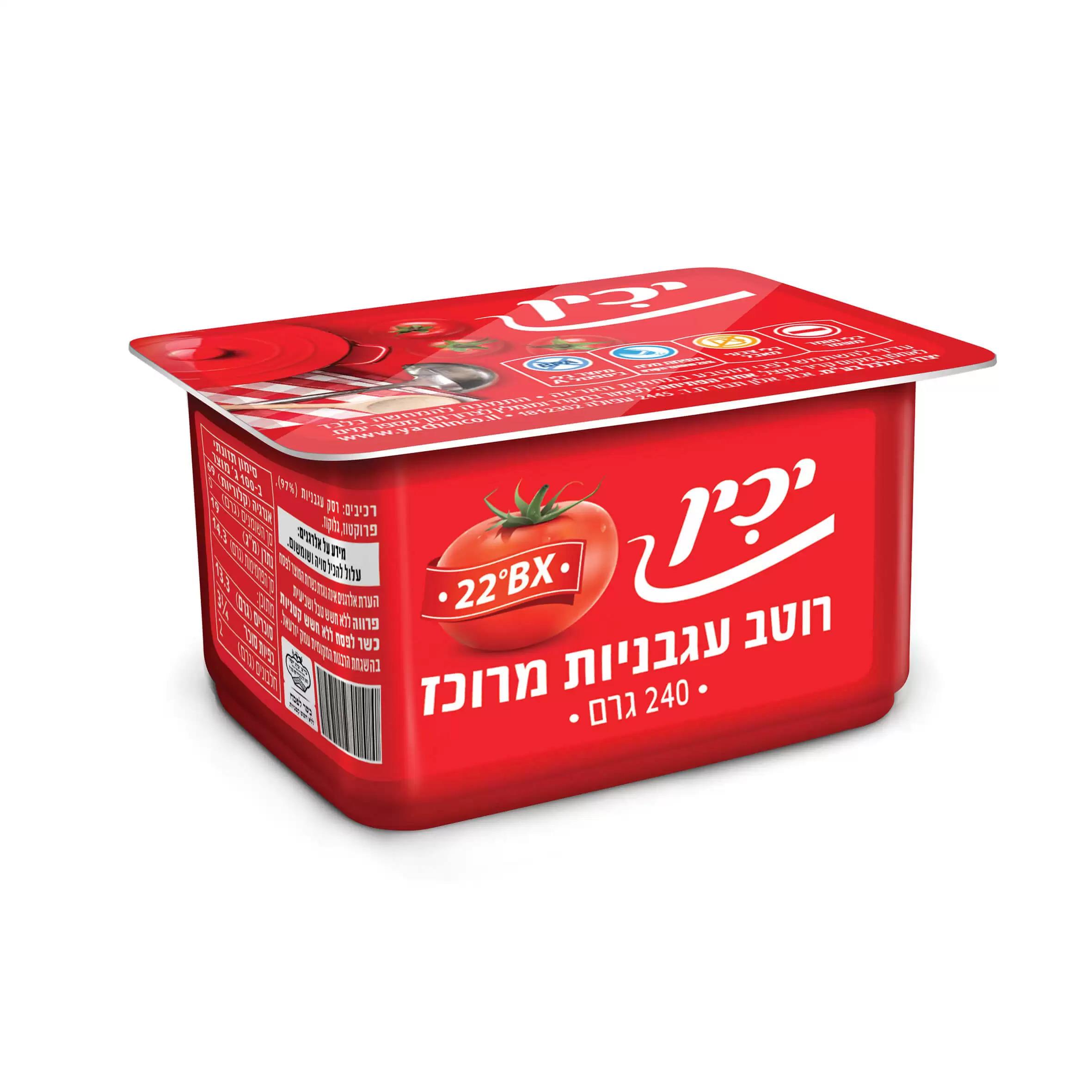 יכין רסק עגבניות 28% – 240 גרם × 24 יחידות (מארז)