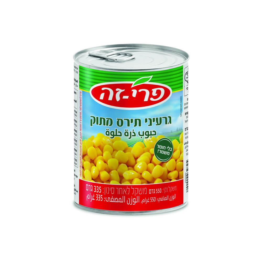 תירס פרי זה – 550 גרם × 12 יחידות (מארז)
