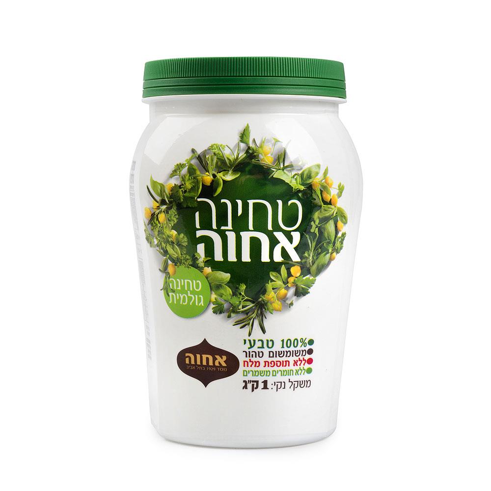 טחינה אחוה – 1 ק"ג× 9יחידה (מארז)