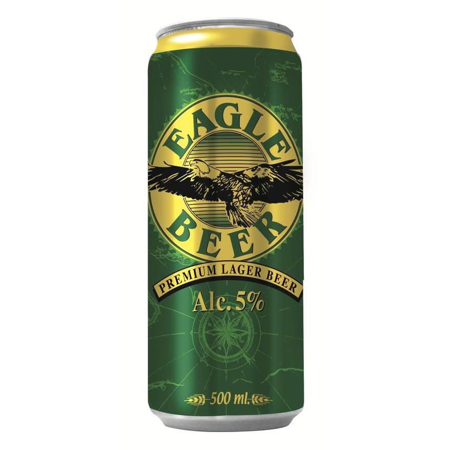 בירה איגל ירוק – 500 מ"ל פחיות × 24 יחידות ( מארז )