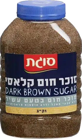 סוכר לבן סוגת בצנצנת חום כהה – 1 ק"ג × 10 יחידות (מארז)
