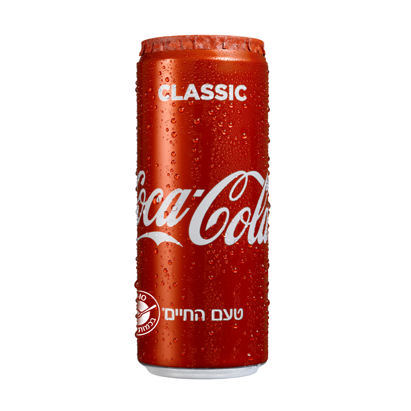 קוקה קולה פחיות – 330 מ"ל × 24 יחידות (מארז)
